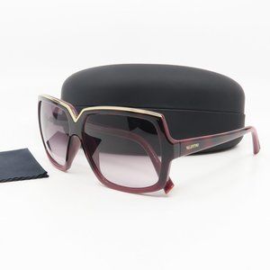 V604S 224 Valentino Burgundy Gradient Sunglasses